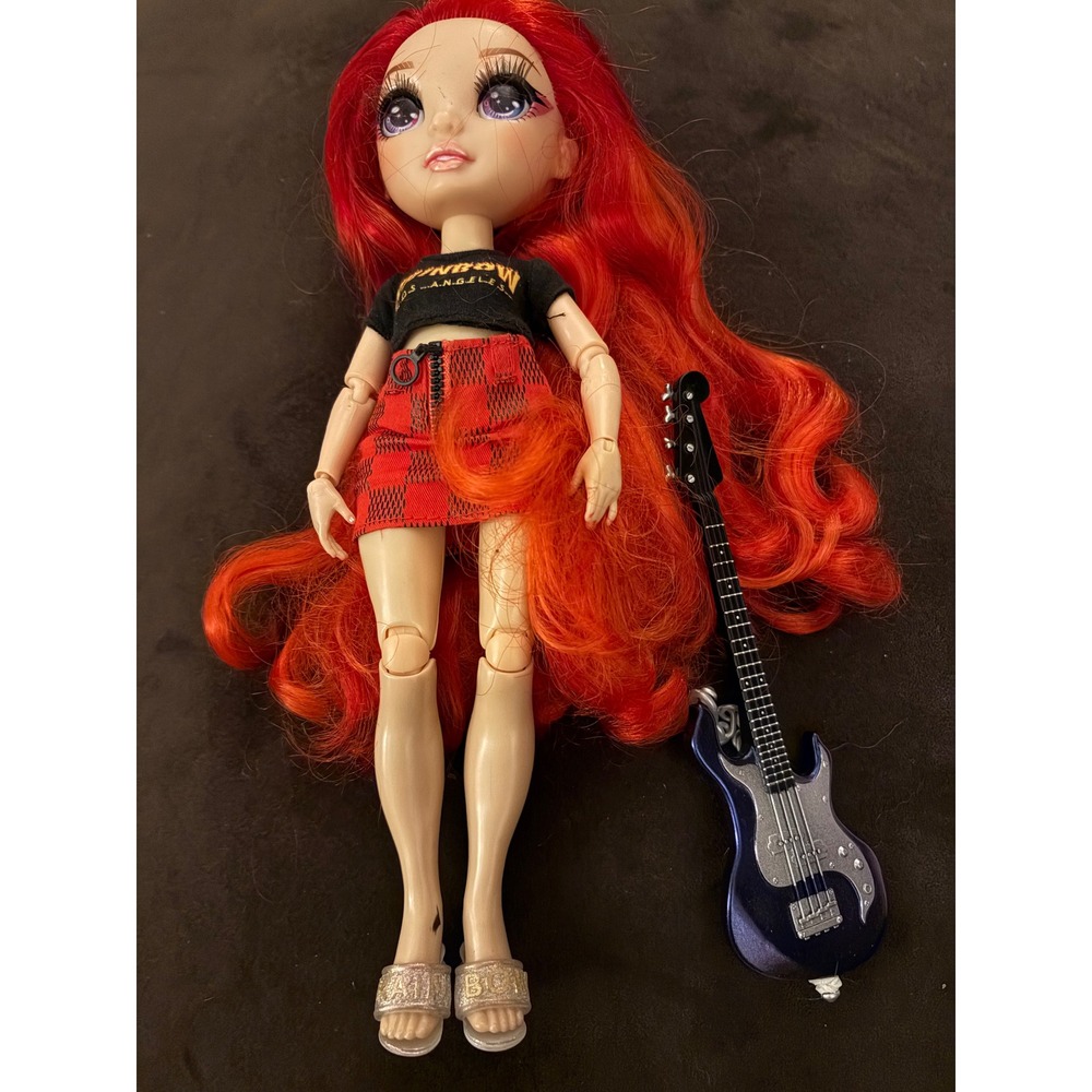 Rainbow High Ruby Anderson Red Hair‎ Fashion Doll with Bass Guitar Accessory RH1